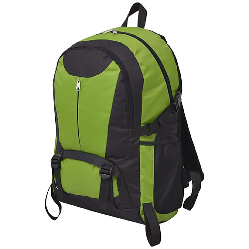 vidaXL Sac à dos de randonnée 40 L noir et vert