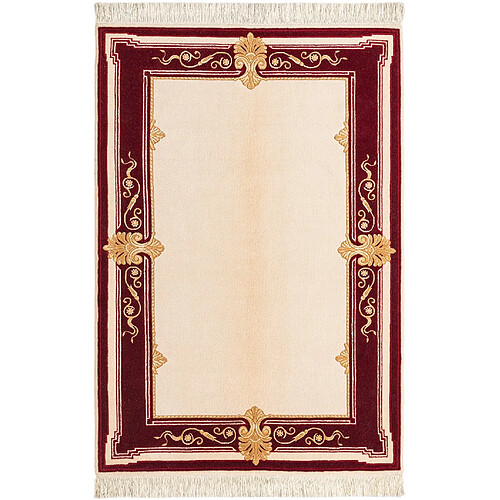 Vidal Tapis de laine 188x122 beige Darya