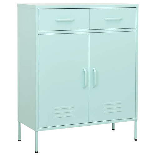 vidaXL Armoire de rangement Vert menthe 80x35x101,5 cm Acier