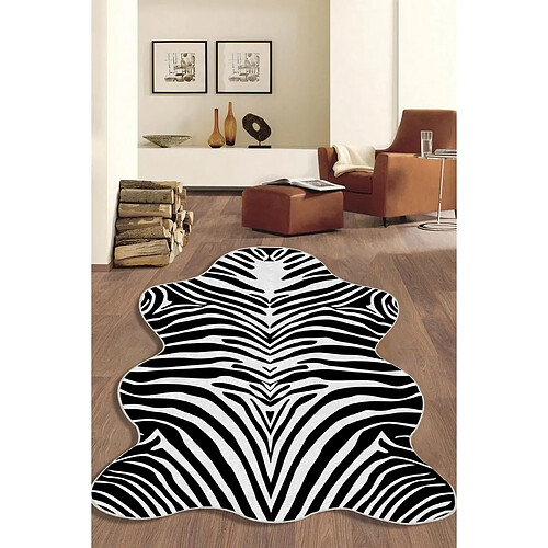 EPIKASA Tapis de Salon Asymétrique Zèbre