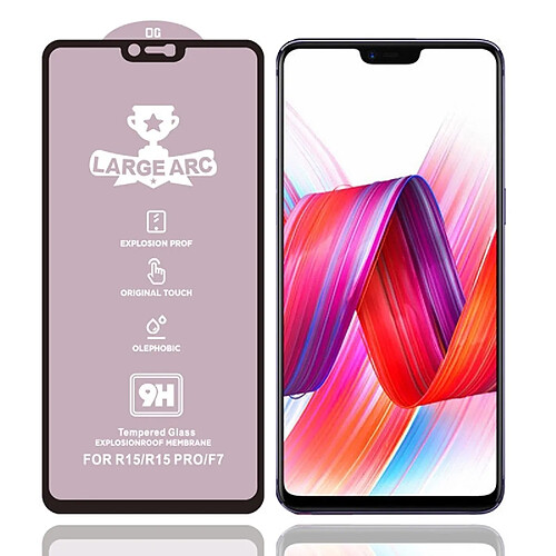 Wewoo Film de verre trempé Pour OPPO R15 9H HD haute teneur en alumine plein écran