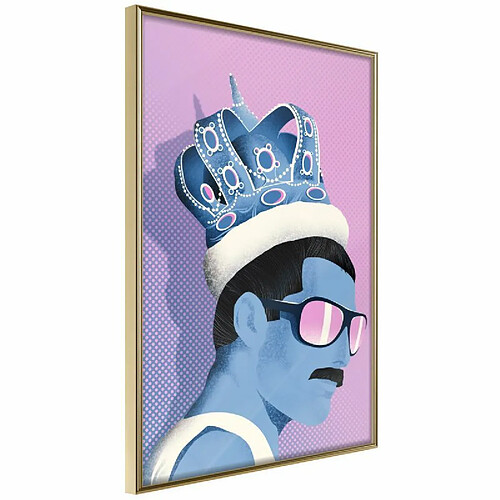 Paris Prix Affiche Murale Encadrée King of Music 30 x 45 cm Or