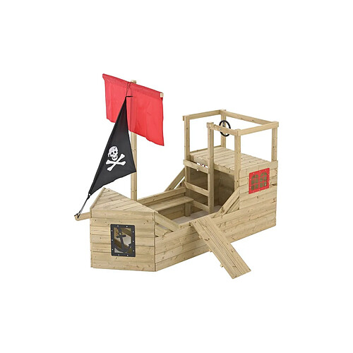 Tp Toys Cabane bateau pirate Galleon en bois.