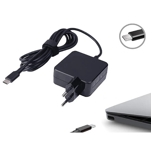 Euro Mega Chargeur 45W Alimentation pour PC Portable HP ENVY x2 12-e011nr Connecteur USB C Type-C