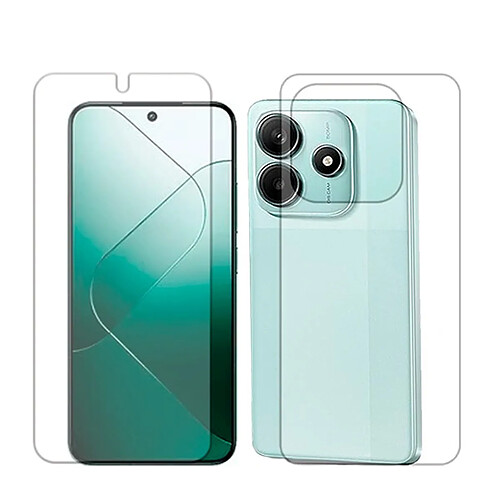 Kit De Film Hydrogel À Couverture Complète Avant Et Arrière Phonecare Pour Xiaomi Redmi Note 14 - Transparent