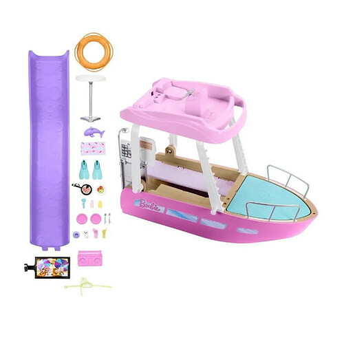 Barbie - Le Bateau De Reve De Barbie - Accessoires Poupée - 3 Ans Et +