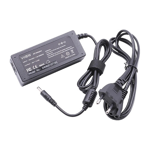 Alimentation notebook 220V vhbw pour Asus Zenbook 0A001-00040700-0A200-00021900, 90-XB3NN0PW00010Y, ADP-65AW A comme PA-1650-67, N65W-02, ADP-65AW.