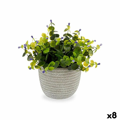 Ibergarden Plante décorative Fleurs Plastique 21 x 20,6 x 21 cm (8 Unités)