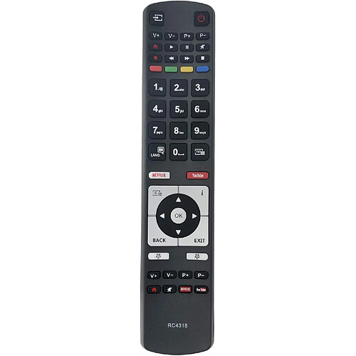 SANAG Rc4318 Rc4318P Telecommande De Remplacement Compatible Avec Edenwood Finlux Telefunken Tv