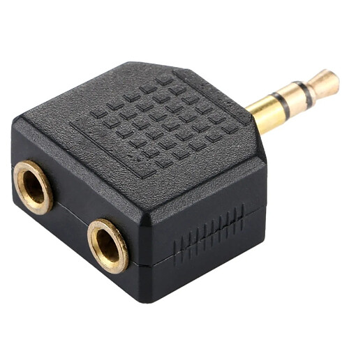 Wewoo Dédoubleur Adaptateur Jack séparateur femelle 3,5 mm mâle à double 3,5 mm