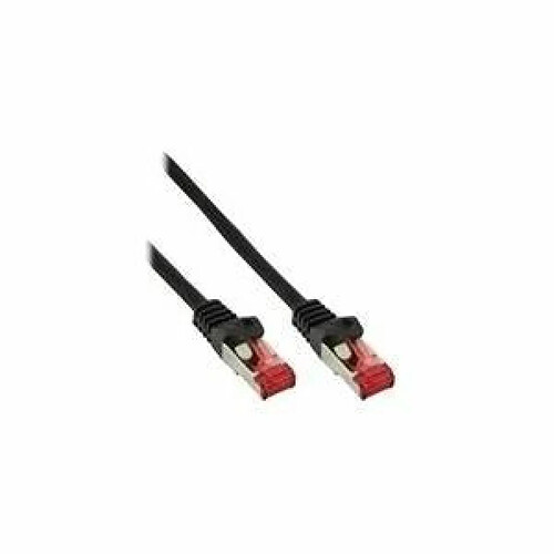 InLine - Patch-Kabel - RJ-45 (M) - bis - RJ-45 (M) - 2,0m - SFTP, PiMF - CAT 6 - gepresst, glatt - Schwarz (76102S)