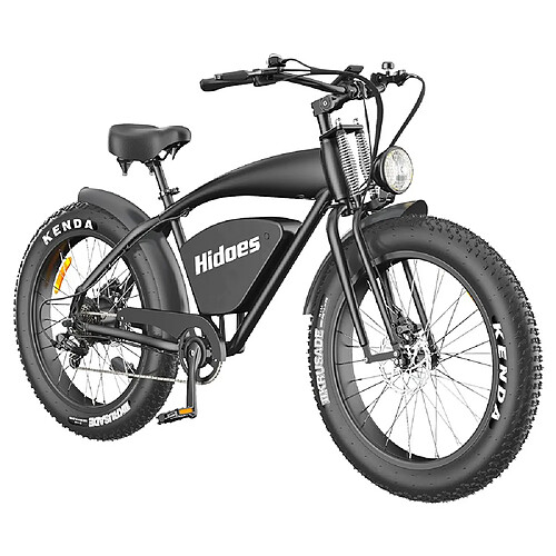 Hidoes B3 Vélo électrique Moteur sans balais 1200 W Vitesse maximale 25 km/h 48 V Batterie 17,5 Ah pour 50-60 km de distance Charge maximale 90 kg