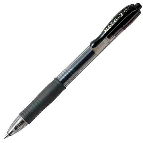 ? Stylo à bille Pilot G-2 Bl-G2-7-B - 12 unités · Noir