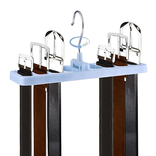 Wewoo Bleu Porte-cravate Multi-fonction Rack Scarf Hanger Holder