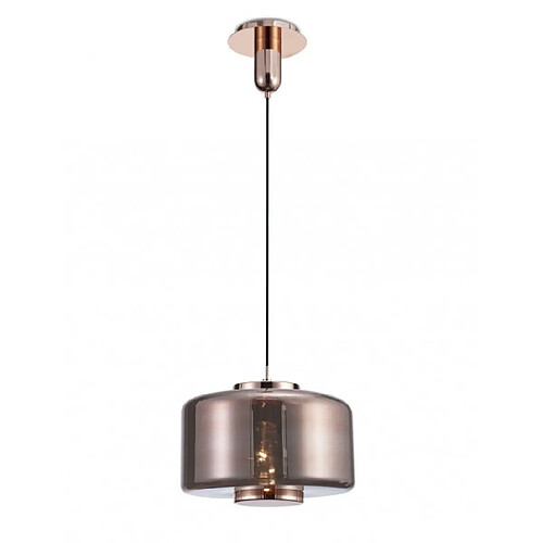 Luminaire Center Suspension Jarras Cuivre 1 ampoule 49cm