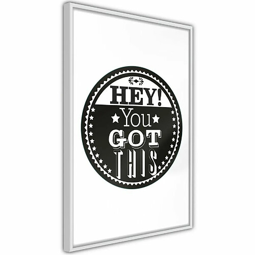 Paris Prix Affiche Murale Encadrée You Got This 30 x 45 cm Blanc