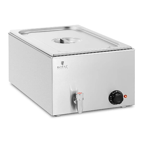 Helloshop26 Bain-marie chauffe-plat bain-marie professionnel 600 watts 1 x GN 1/1 robinet de vidange 14_0004217