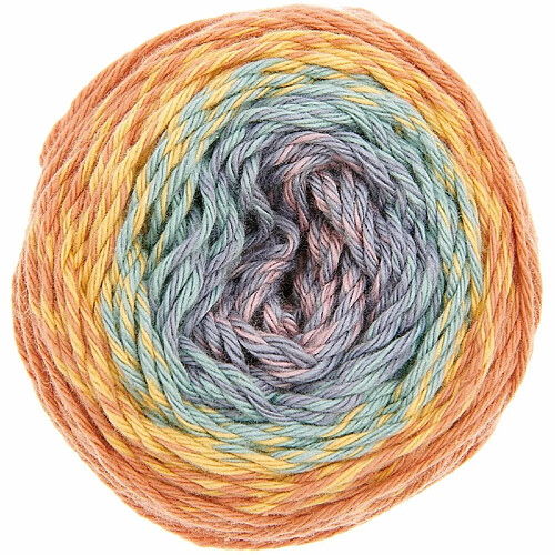 Pelote fil coton earthy rainbow - ricorumi spin spin 50 g