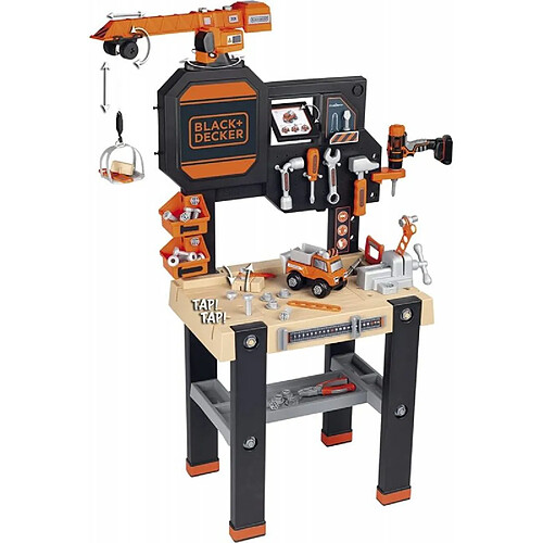 Smoby Workshop with crane Black+Decker