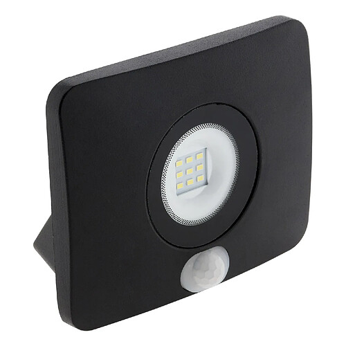 Zenitech Projecteur LED étanche 10W avec détecteur noir - Elexity