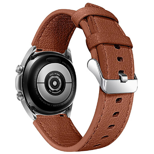 Bracelet en cuir véritable café pour votre Xiaomi Mi Watch Color