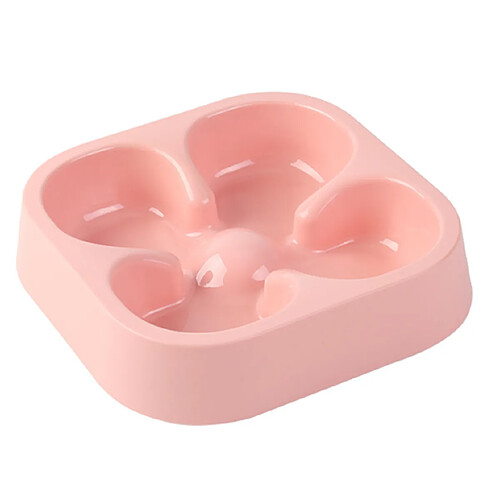 Universal Pet Slow Food Bowl aide à prolonger leur temps de manger-Rose