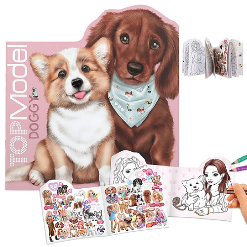 TOPModel Livre de coloriage - Kitty and Doggy