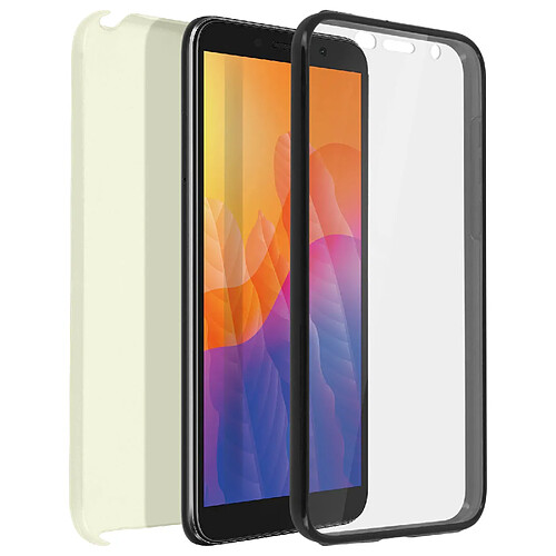 Avizar Coque Huawei Y5p Protection Arrière Rigide + Avant Souple Or