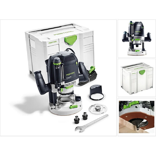 Festool OF 2200 EB - Plus Défonceuse 2200 W avec boîtier Systainer + Accessoires ( 574349 )