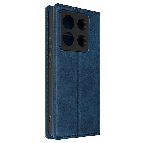 Avizar Étui pour Xiaomi Redmi Note 13 Pro Portefeuille et Support Vidéo Soft Cover Bleu