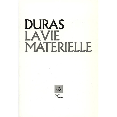 La vie matérielle · Occasion