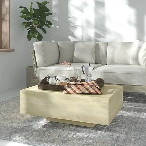 Maison Chic Table basse,Table Console Table d'appoint, Table pour salon Chêne sonoma 85x55x31 cm Aggloméré -MN55263