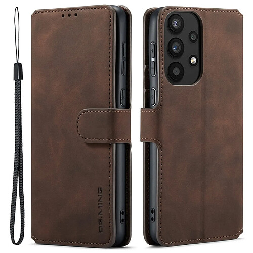 Etui en PU DG.MING style rétro, fermeture magnétique, antichoc avec support café pour votre Samsung Galaxy A33 5G