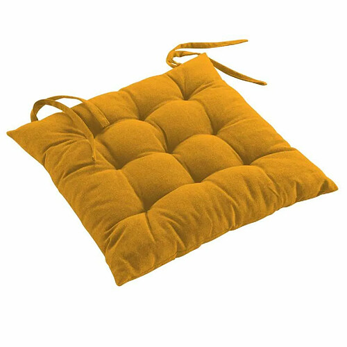 Paris Prix Coussin de Chaise Mistral 40x40cm Moutarde