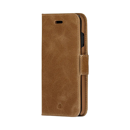 DBRAMANTE1928 Étui Folio pour iPhone 14 Pro en Cuir Copenhagen avec Porte-Cartes Marron clair