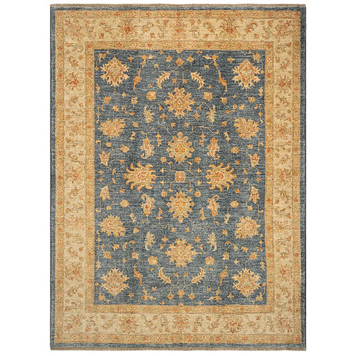 Vidal Tapis de laine 225x171 Bleu Kaizar