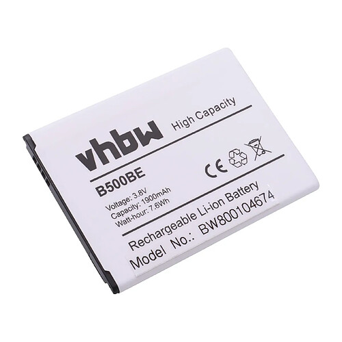 Batterie vhbw pour téléphone portable Samsung Galaxy S4 Mini, Galaxy S4 Mini Duos, Galaxy S4 Mini LTE, GT-I9190.