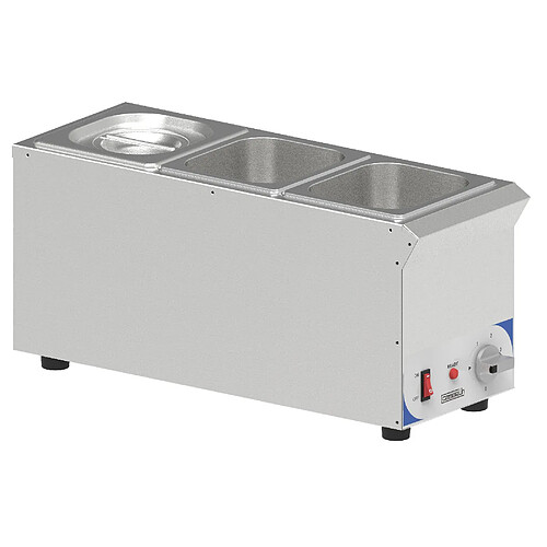 Bain Marie Professionnel Compact à Sauce 3 Bacs Gn 1/6 - Casselin