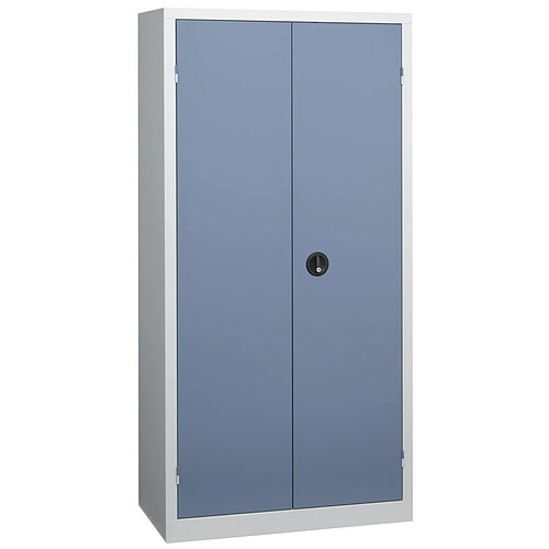 Pierre HENRY Armoire monobloc industrielle 120 x 53 x 198 cm gris et bleu.