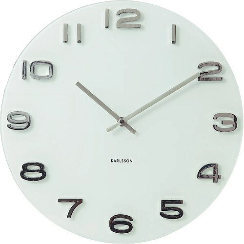 Horloge ronde Vintage Blanc - Karlsson