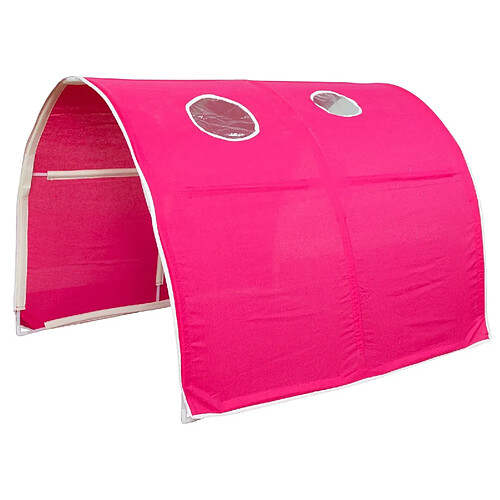 Decoshop26 Tunnel pour lit enfant superposé tente accessoires rouge 90x70x100cm APE06032