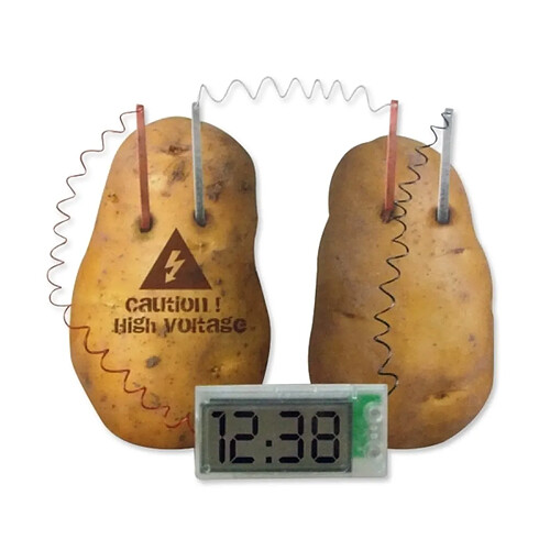 Totalcadeau Kit pour réveil à énergie naturel pomme de terre ludique et pédago