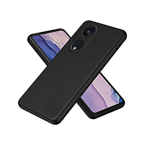 PHONECARE Coque Silicone Liquide pour Oppo Reno 8T 4G - Noir