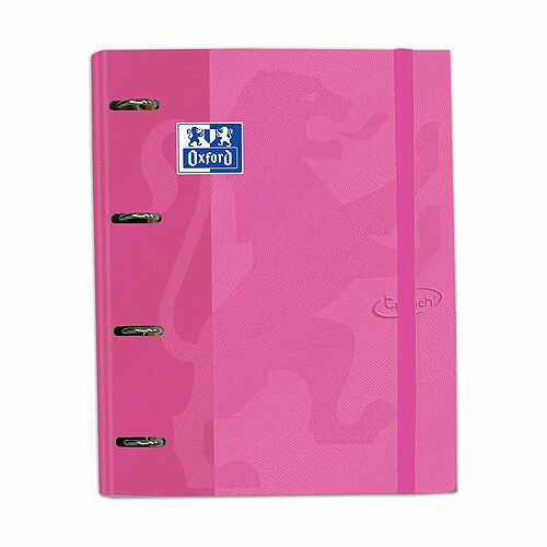 Reliure à anneaux Oxford Touch Europeanbinder Rose A4