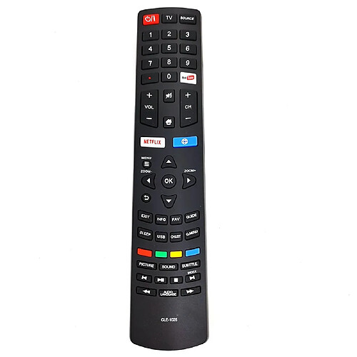 GUPBOO Pour télécommande TV Hitachi CLE-1025 télécommande infrarouge Netflix