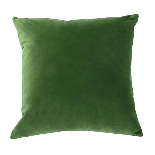 Wewoo Taie d'oreiller souple couleur unie velourstaille 45 cm * 45 cm vert olive sans âme