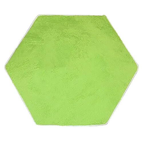 doux corail polaire enfants tente tapis tapis coussin coussin de chambre - vert hexagonal