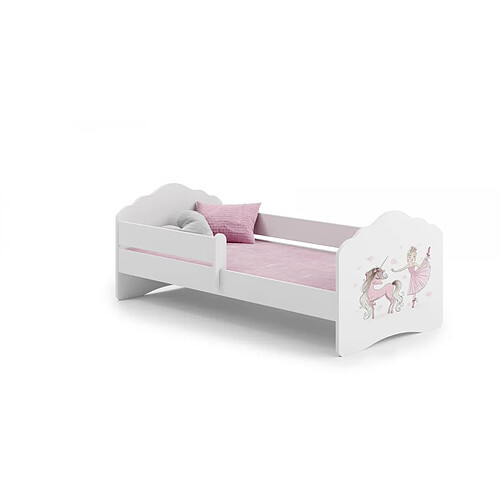 Kobi Lit enfant Edy 140x70 cm - princesse - avec matelas