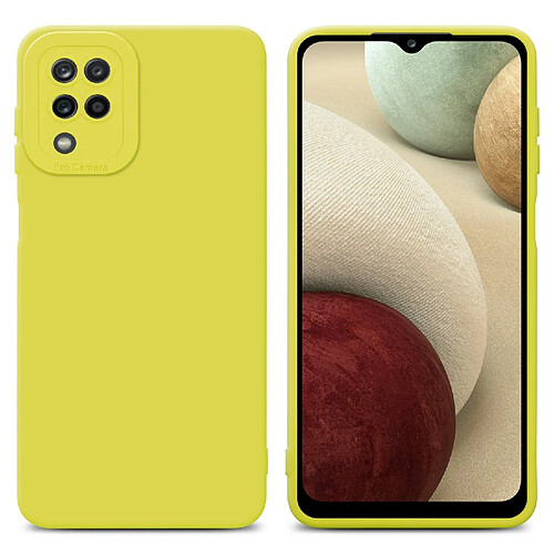 Cadorabo Coque Samsung Galaxy A12 / M12 Etui en Jaune