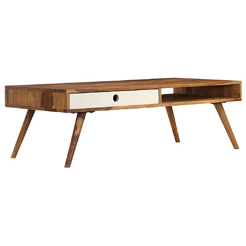 Maison Chic Table basse,Table Console Table d'appoint, Table pour salon 110 x 50 x 35 cm Bois de Sesham massif -MN19377